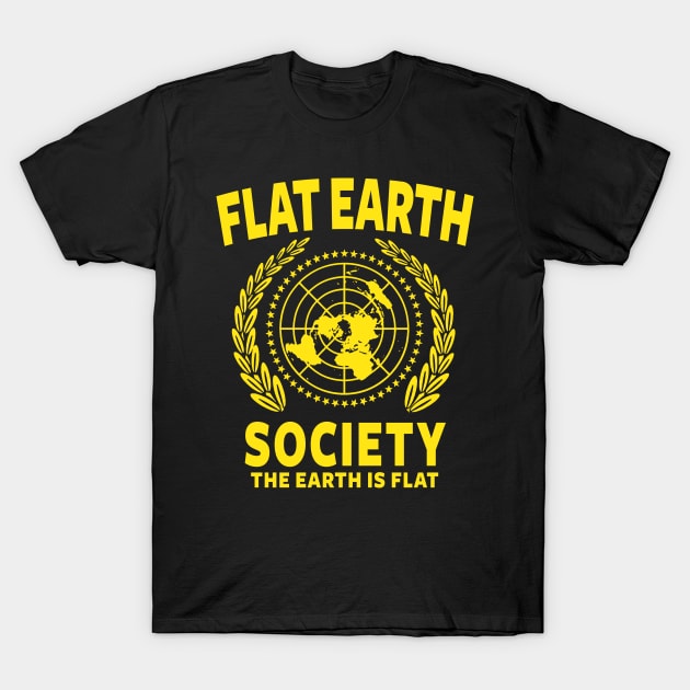 FLAT EARTH SHIRT, FLAT EARTH SOCIETY T-SHIRT, FLAT EARTHER T-Shirt by Tshirt Samurai